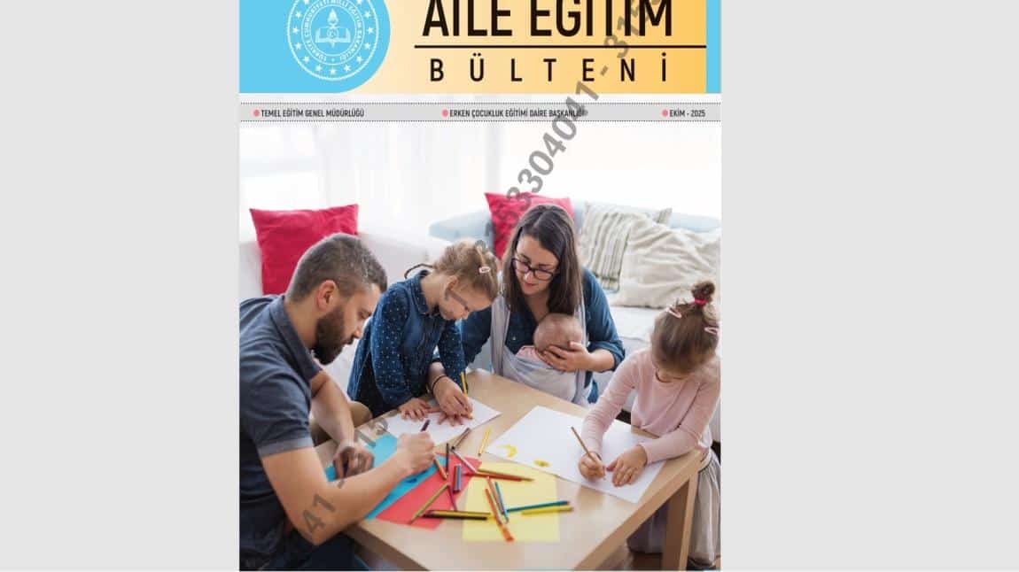 Ekim Ayı Aile Eğitimi Bülteni Yayınlandı